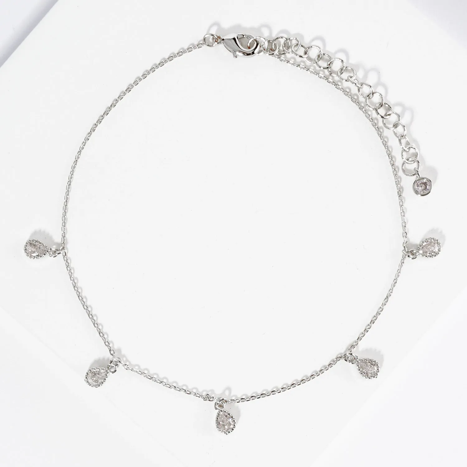 CZ FASHION ANKLET ( 6567 RCR ) sold by Oh My Jewelry