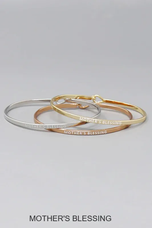 BANGLE SET ( 4536 WH ) made by Oh My Jewelry