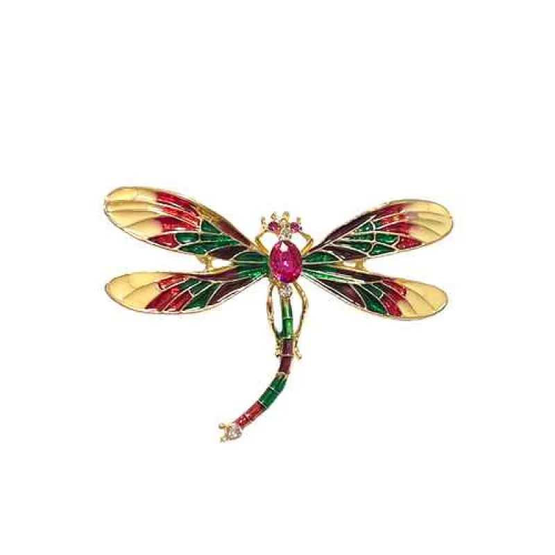 DRAGONFLY BROOCH ( 2185 GDMLT ) made by Oh My Jewelry