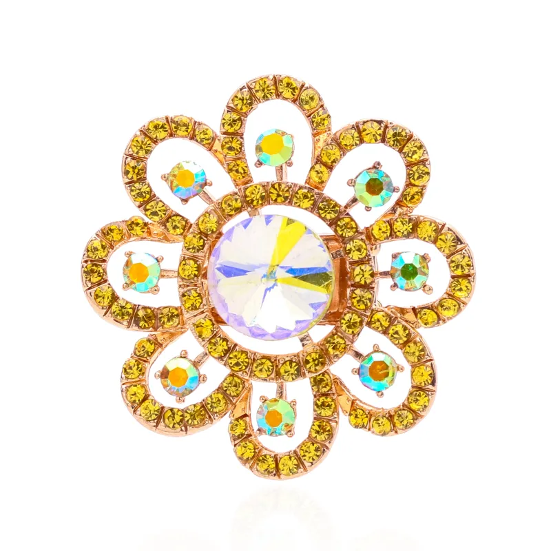 CRYSTAL STRETCH RING ( 1359 YLW ) made by Oh My Jewelry