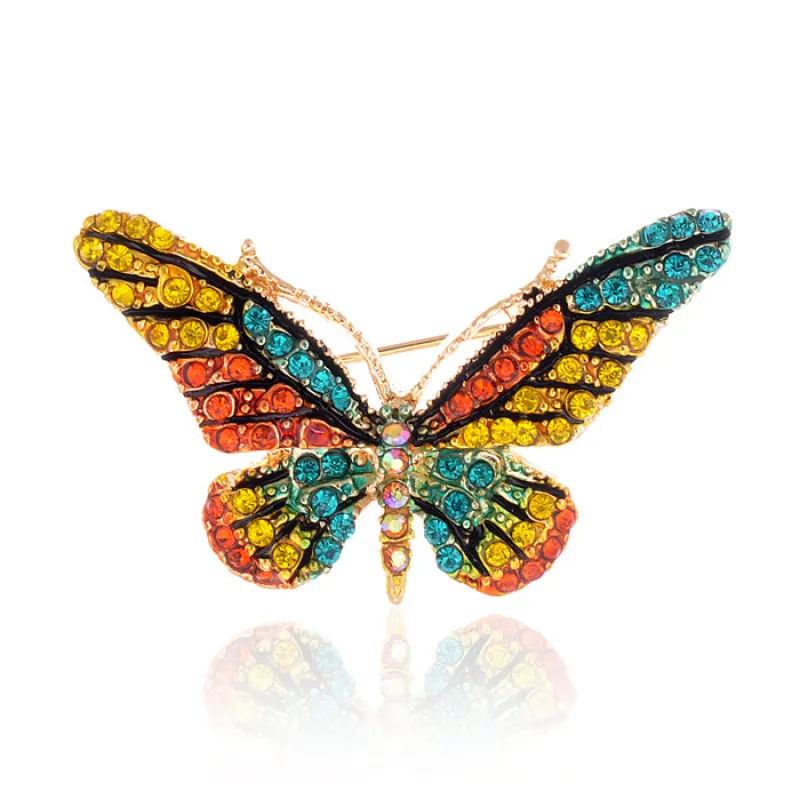 BUTTERFLY BROOCH ( 1173 MULT ) made by Oh My Jewelry