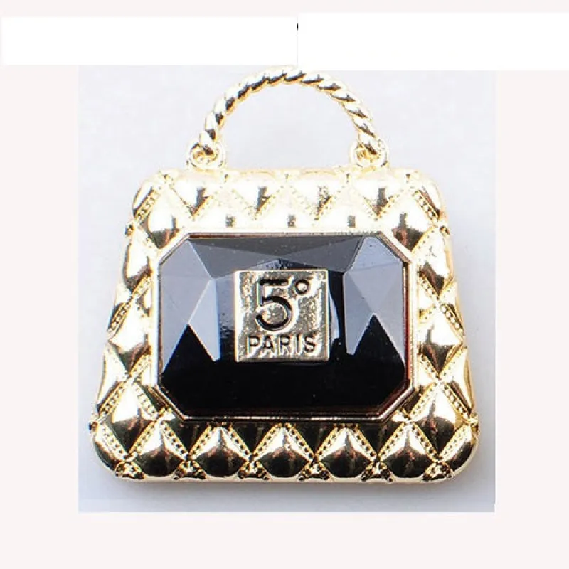 FASHION BROOCH (YM2261GDBLK) made by Oh My Jewelry