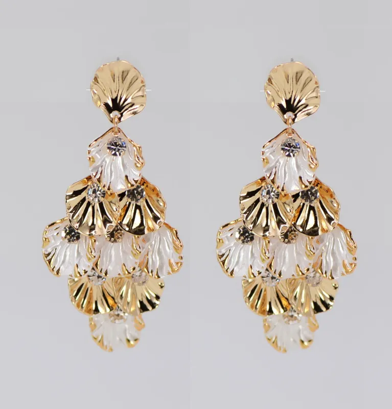 FASHION EARRINGS (25E7133GLCRM) made by Fiesta