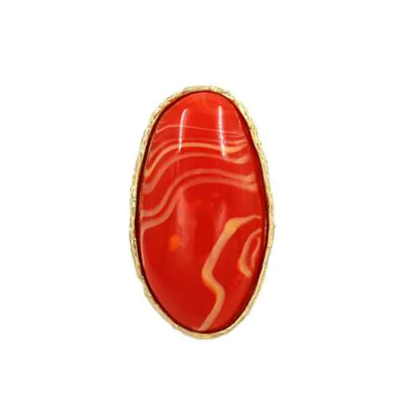 FAUX FASHION STONE RING  (KR2186 GDCO) made by Oh My Jewelry