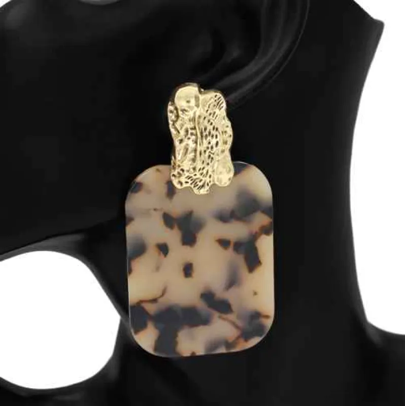 FASHION EARRING (1217 GDBELEO) made by Oh My Jewelry