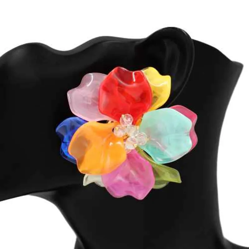 FASHION MULTI COLOR EARRINGS (KE1119 MLT) made by Oh My Jewelry