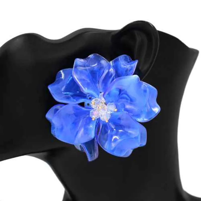 FASHION BLUE EARRINGS (KE1119 BL) made by Oh My Jewelry