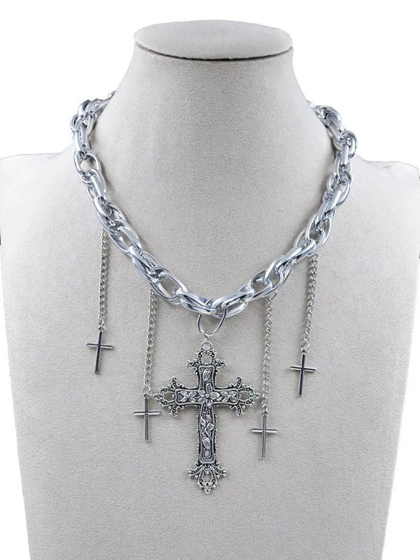 FASHION CROSS NECKLACE (261411 SNK) made by Oh My Jewelry