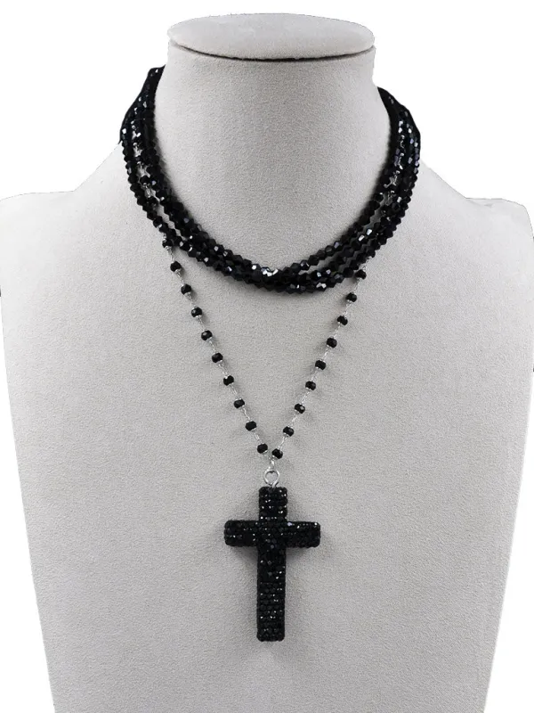 FASHION NECKLACE (262501 BKNK) made by Oh My Jewelry