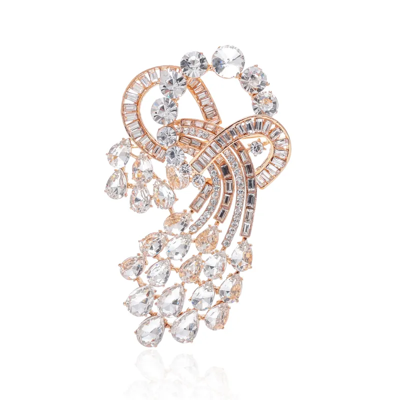 FASHION LARGE BROOCHES 4.8 INCHES (P1647 GLC) made by Oh My Jewelry
