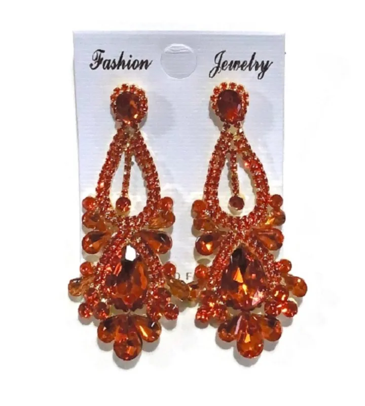 FASHION EARRINGS (ESE2090 OR) made by Oh My Jewelry