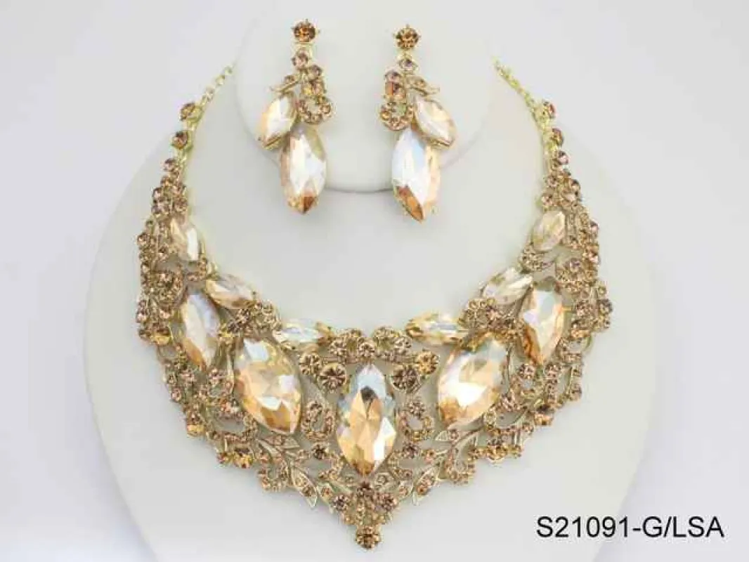 FASHION NECKLACE SET (S21091 LSA) made by Oh My Jewelry