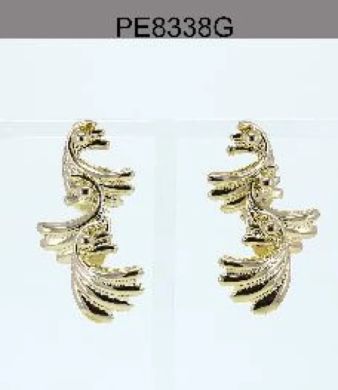 FASHION EARRINGS GOLD (PE8338 G) made by Oh My Jewelry