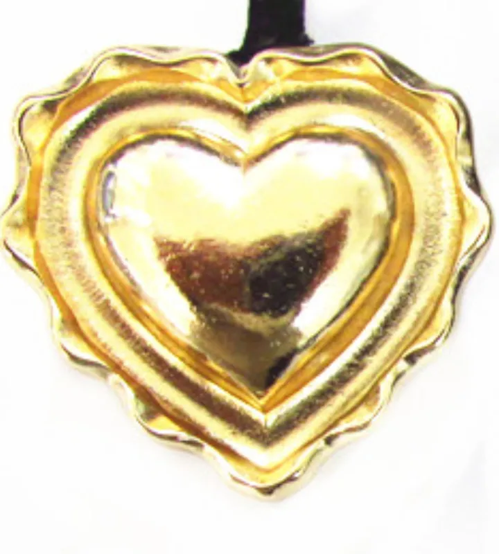 FASHION EARRINGS GOLD HEART CLIP (AE23493 GOLD) made by Oh My Jewelry