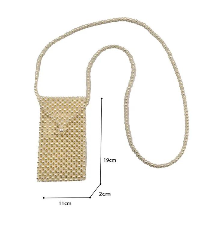 CREAM PEARL BAG ( 0124 CR ) made by Oh My Jewelry