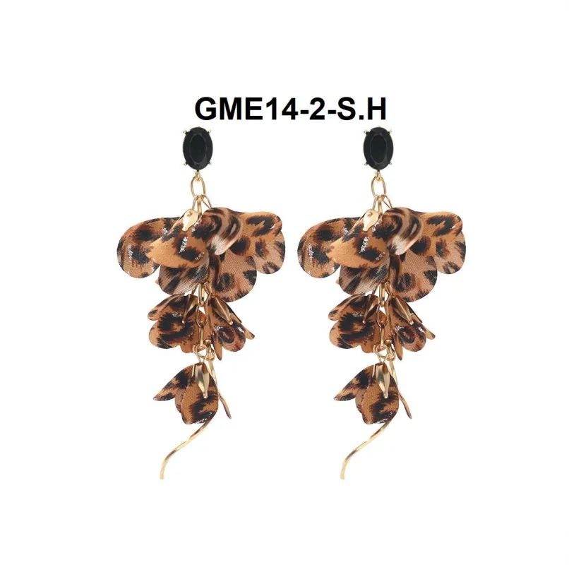 FASHION LEOPARD FLOWER EARRINGS (GME14 2) made by Oh My Jewelry