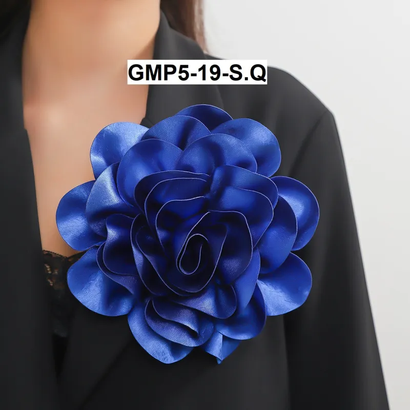 FASHION BLUE FLOWER BROOCH (GMP5 19) made by Oh My Jewelry