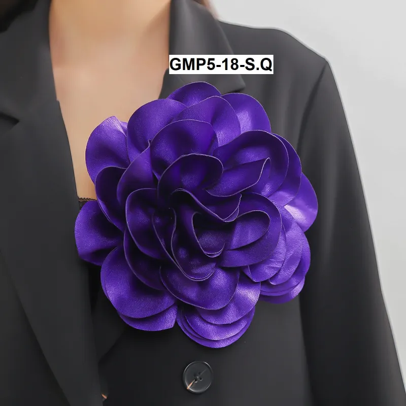 FASHION DARK PURPLE FLOWER BROOCH (GMP5 18) made by Oh My Jewelry