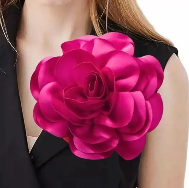 FASHION PINK FLOWER BROOCH (GMP5 1) made by Oh My Jewelry