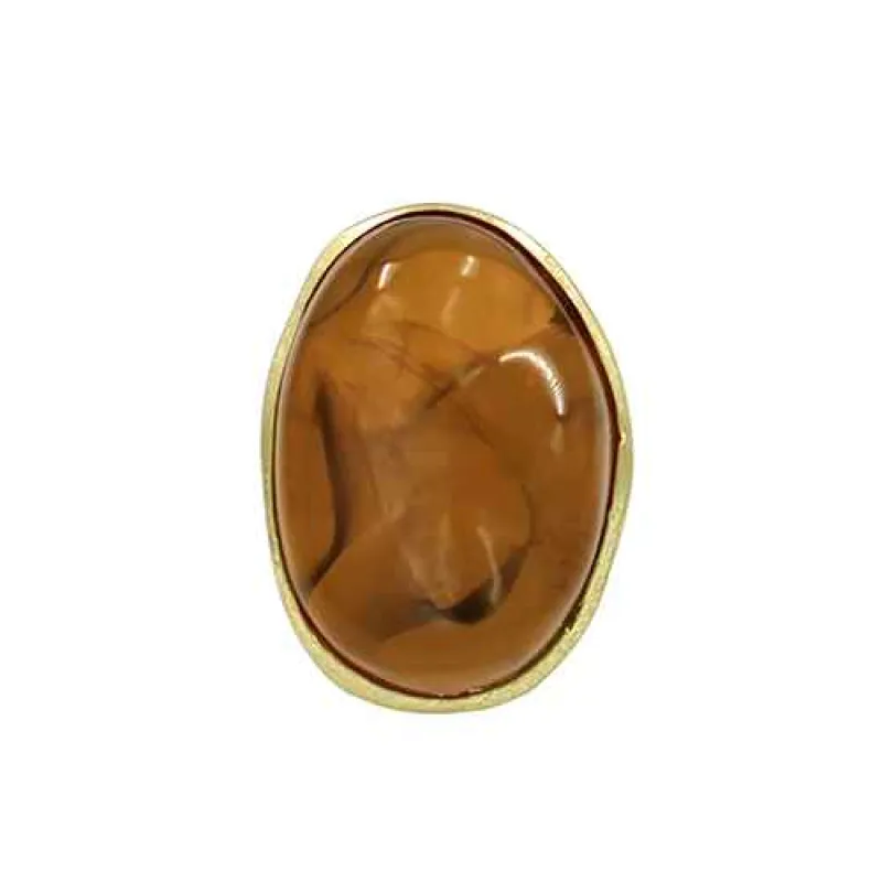 GOLD BROWN STRETCH RING ( KR2094 GDBR ) made by Oh My Jewelry