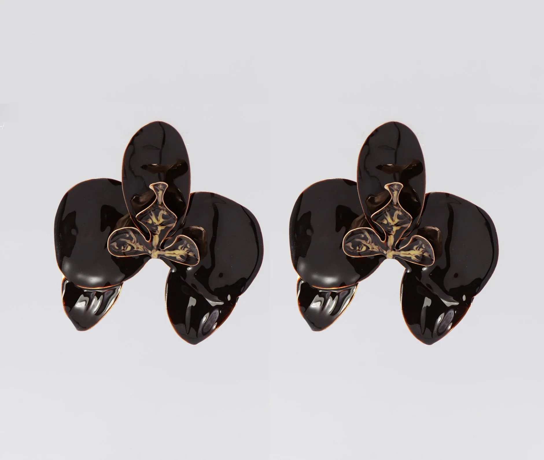 FASHION BIG FLOWER EARRINGS (25E7165 GLBRN) sold by Oh My Jewelry