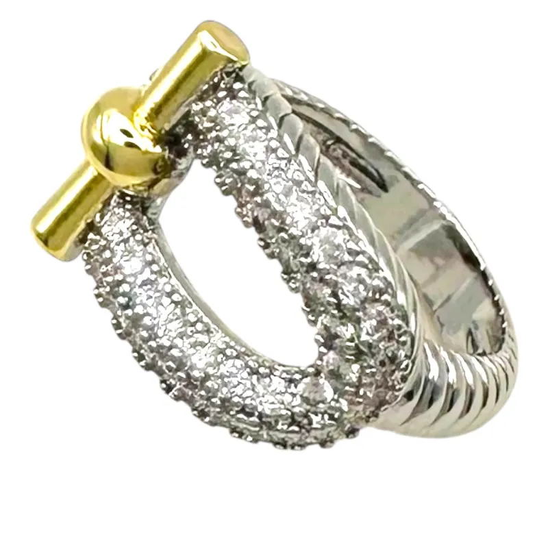 FASHION RING OVAL CZ SIZE 10 (K2290 10) made by Oh My Jewelry