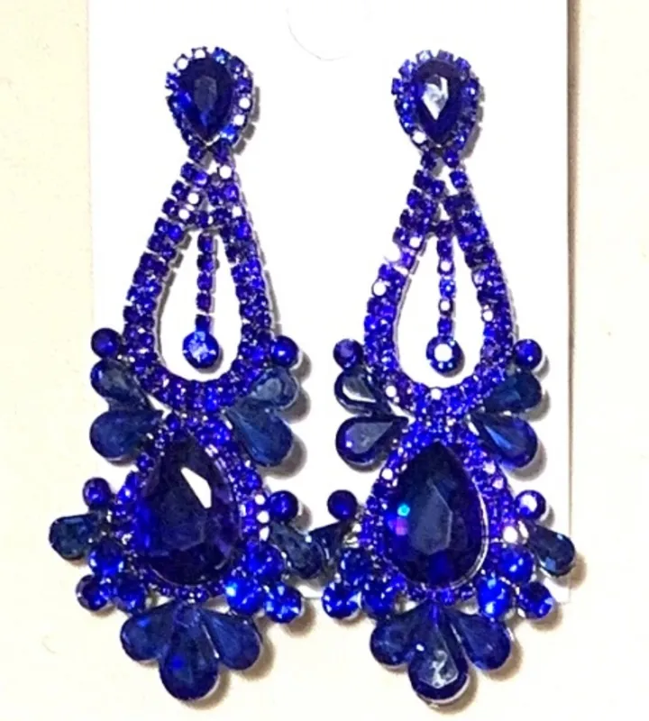 FASHION EARRINGS (ESE2090 RBL) made by Oh My Jewelry