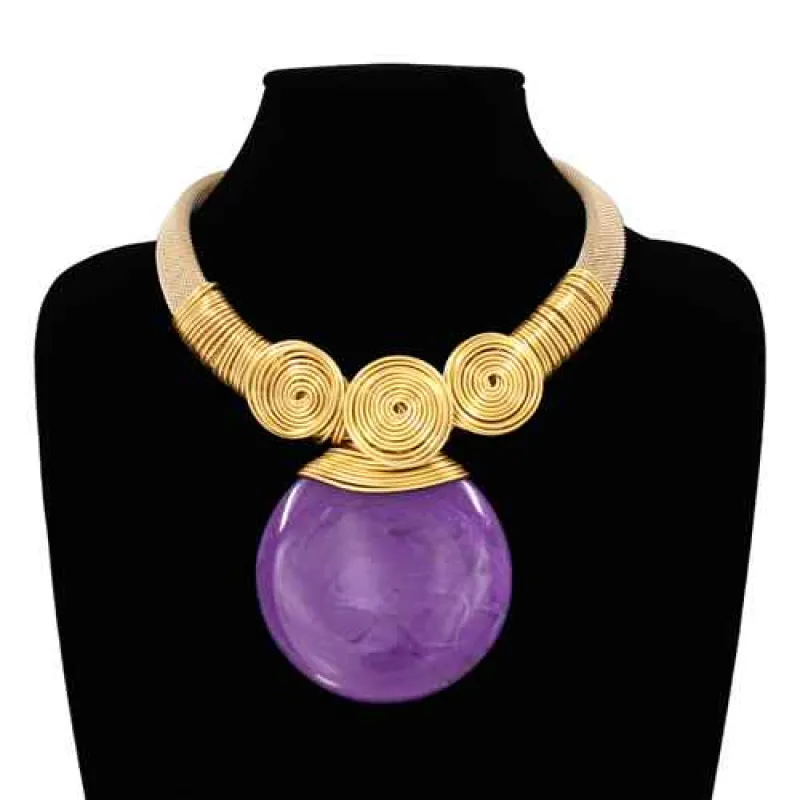 FASHION NECKLACE (KS2212 PU) made by Oh My Jewelry