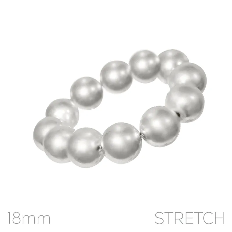 WORN SILVER STRETCH BRACELET ( 84381 WS ) made by Rebecca Minkoff