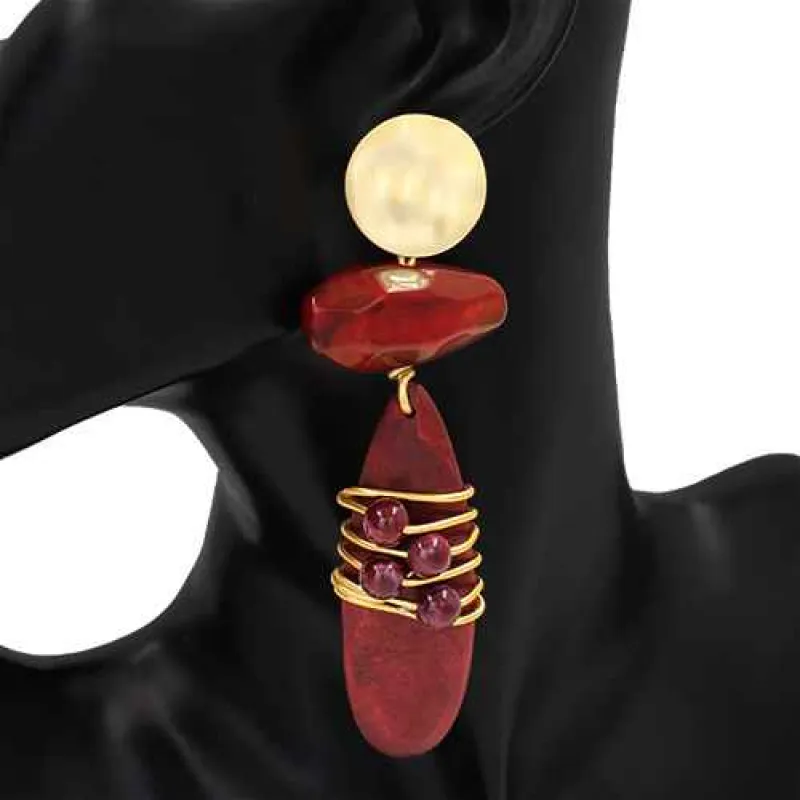 FASHION EARRINGS (KE1101 BG) made by Oh My Jewelry