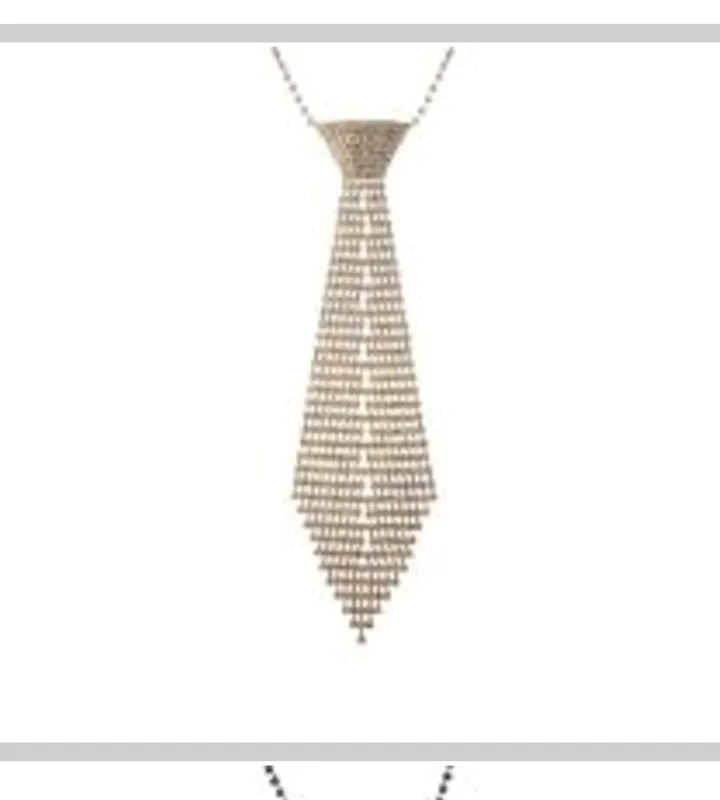 FASHION 4MM VINTAGE TIE NECKLACE (17290CR G) made by Rebecca Minkoff