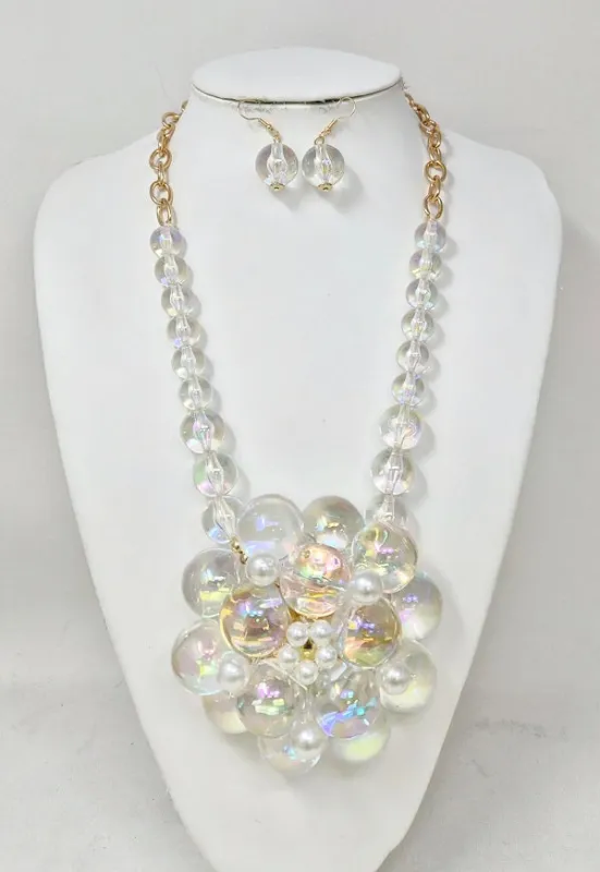 FASHION NECKLACE SET (JN11442 GCL) made by Oh My Jewelry