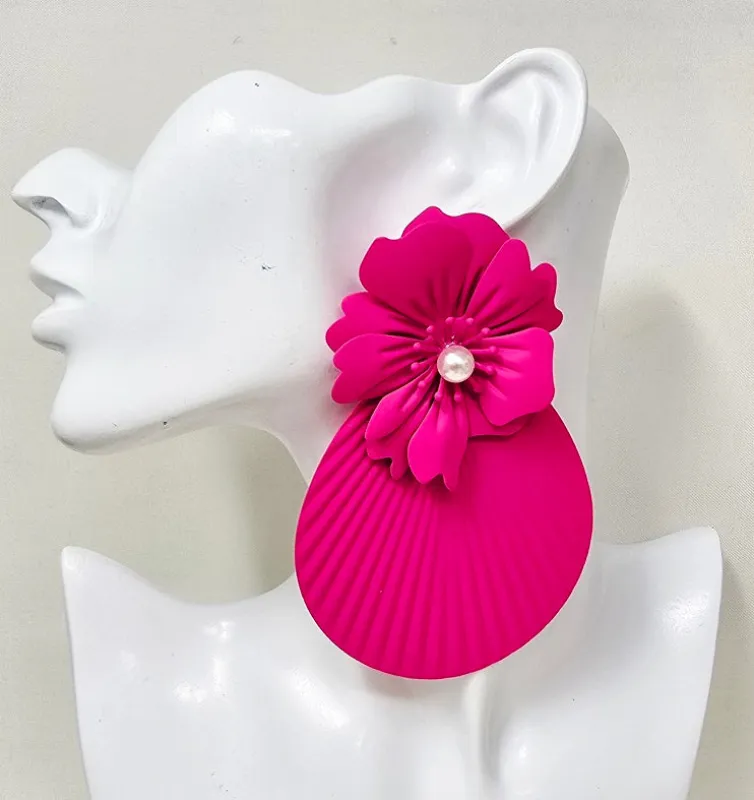 FASHION EARRINGS 4.5" (JE10407 FU) made by Oh My Jewelry