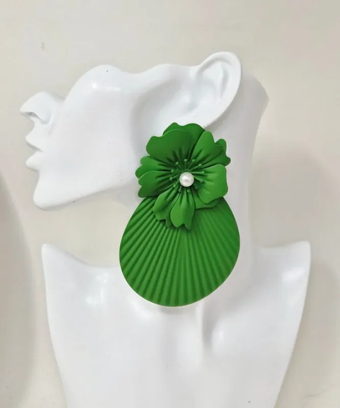 GREEN EARRINGS ( 10407 GGR ) made by Oh My Jewelry