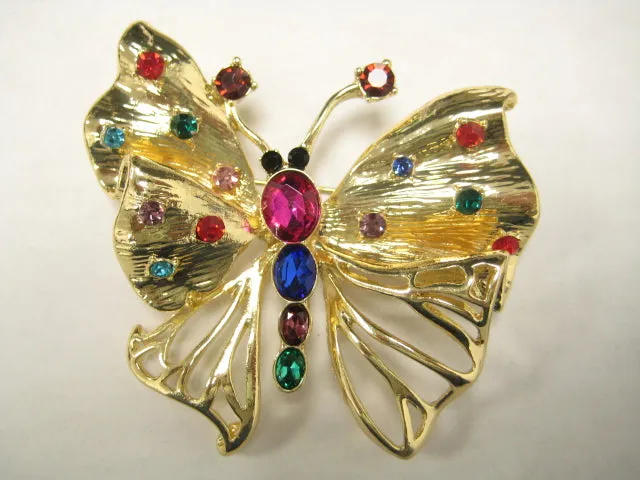 FASHION BROOCH BUTTERFLY (YB3008 GMT) sold by Oh My Jewelry