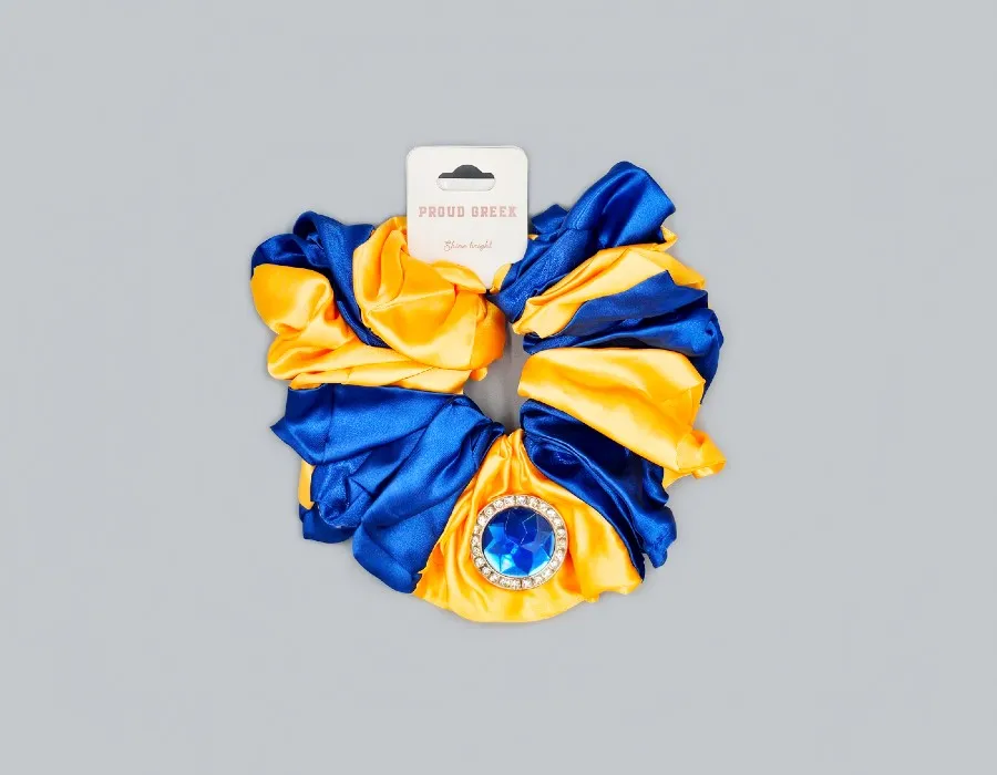 FASHION SATIN HAIR SCRUNCHY (GHS1600 YELBL) sold by Oh My Jewelry