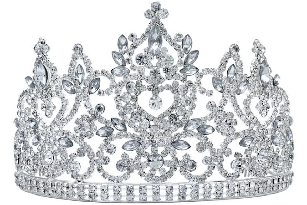 SILVER ROUND CRYSTAL CROWN (60401 S) made by Rebecca Minkoff