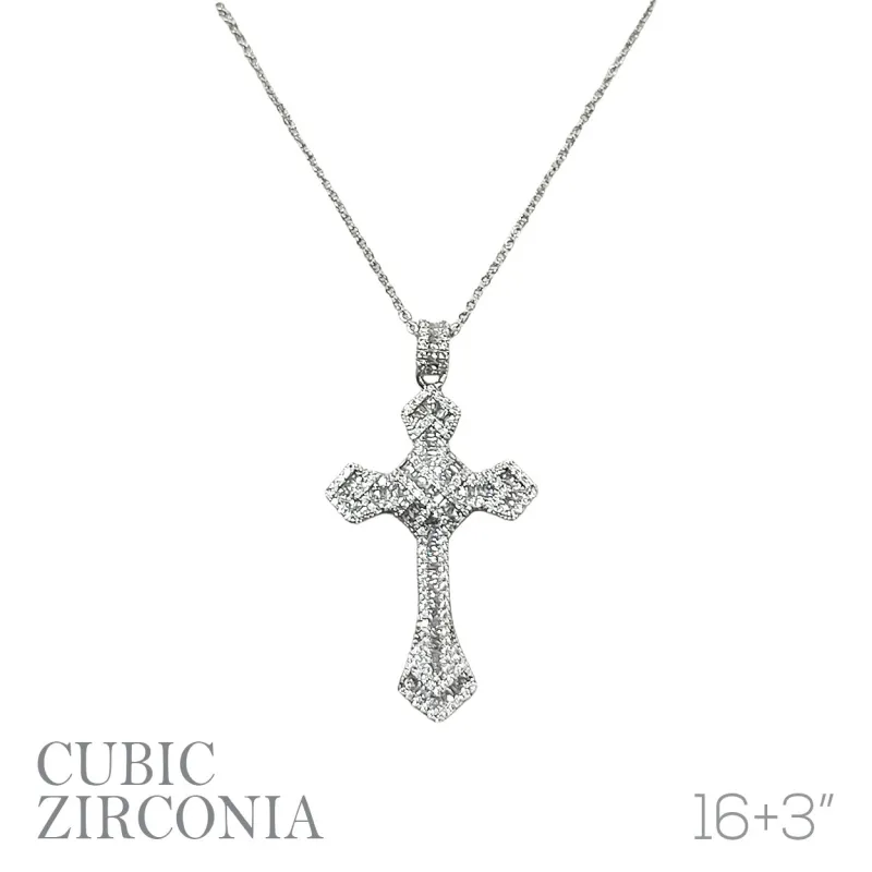 DIAMOND CROSS PENDANT (19203 CRR) made by Rebecca Minkoff