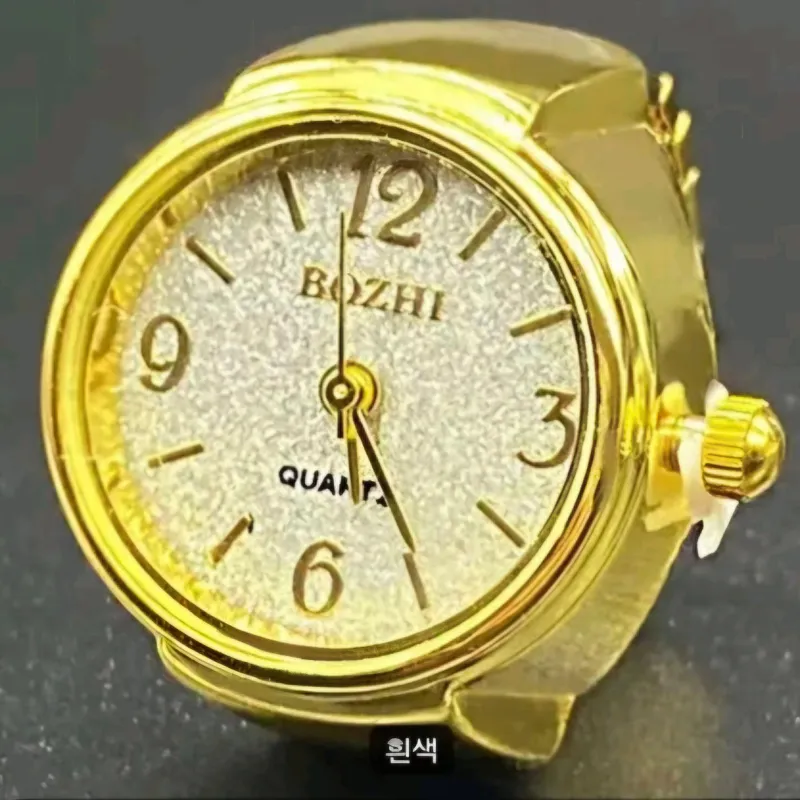 FINGER RING WATCH (SLR002 GWHT) made by Oh My Jewelry