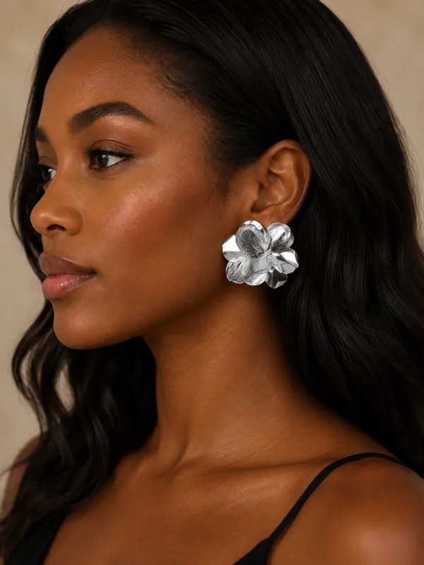 FASHION EARRINGS SILVER (ER262420S) made by Oh My Jewelry