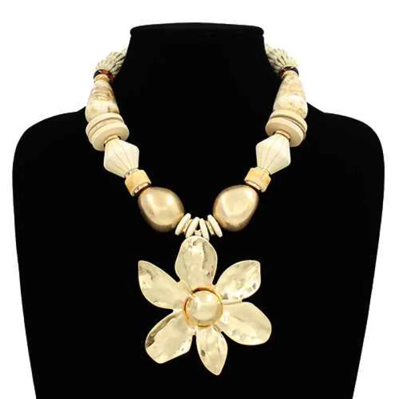 FASHION NECKLACE (KS2307 GDMLT) made by Oh My Jewelry