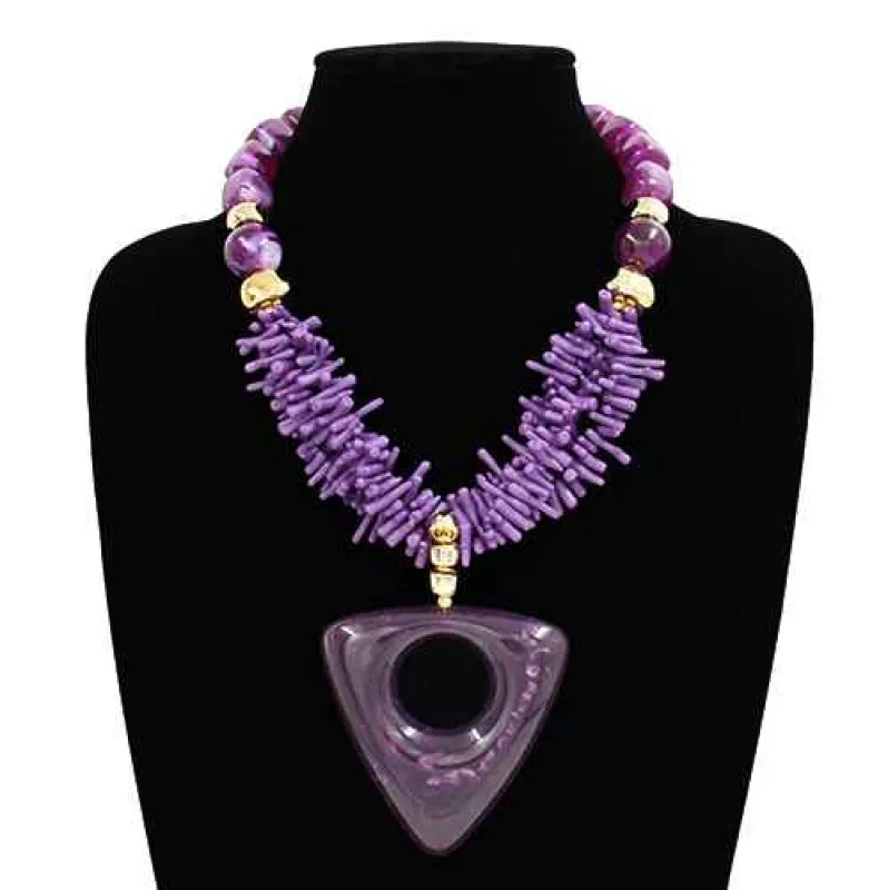 FASHION NECKLACE (KS2252 PU) made by Oh My Jewelry