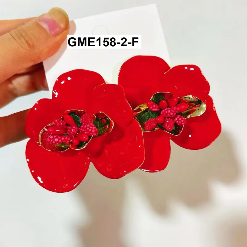 FASHION FLOWER EARRINGS (GME158 2) made by Oh My Jewelry