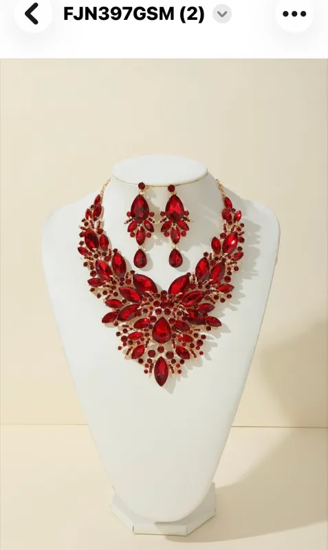 FASHION NECKLACE SET (FJN397 GSM) made by Oh My Jewelry