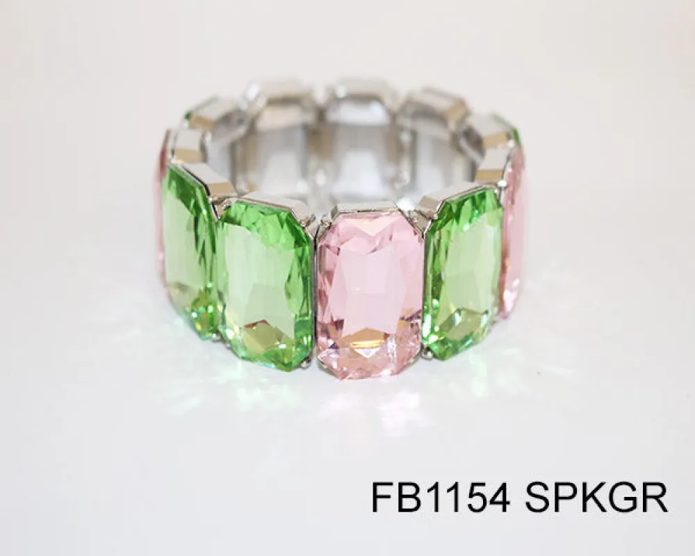 FASHION CRYSTAL BRACELET (FB1154 SPKGR) made by Oh My Jewelry