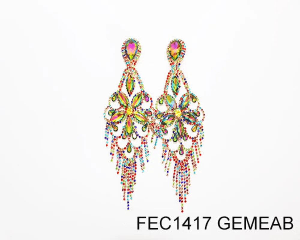FASHION CRYSTAL CLIP EARRINGS (FEC1417 GEMEAB) made by Oh My Jewelry