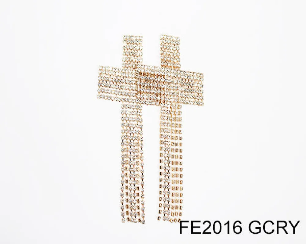 FASHION RHINESTONE EARRINGS (FE2016 GCRY) made by Oh My Jewelry