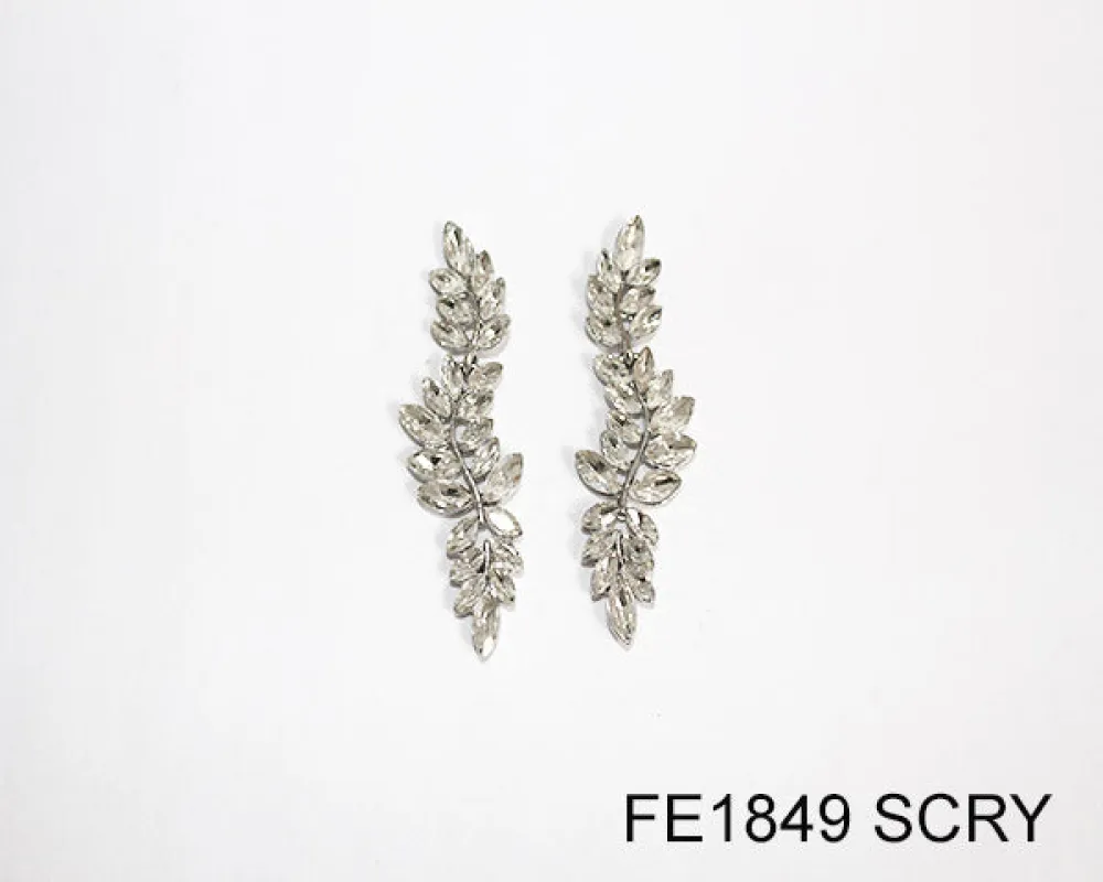 FASHION CRYSTAL EARRINGS (FE1849 SCRY) made by Oh My Jewelry