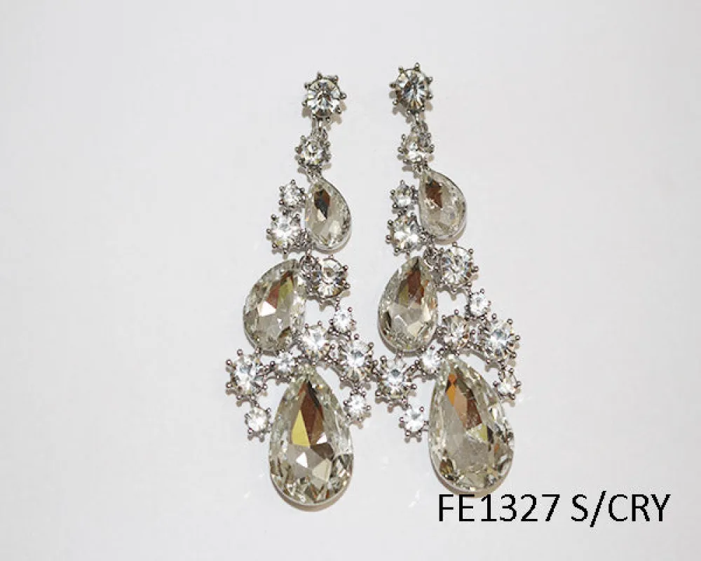 FASHION CRYSTAL EARRINGS (FE1327 SCRY) made by Oh My Jewelry