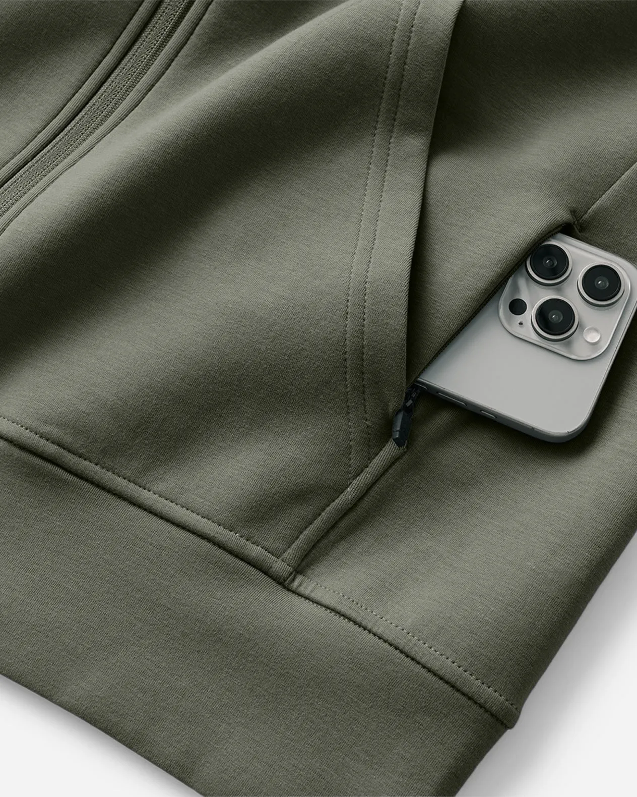 Midweight Tech Full Zip Hoodie sold by Ten Thousand product image thumbnail 3